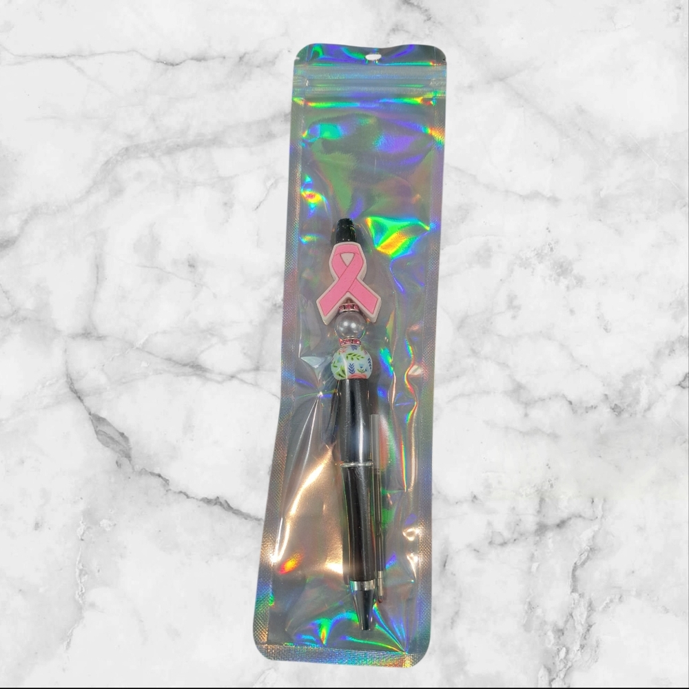 Breast Cancer Ribbon Pen-Floral